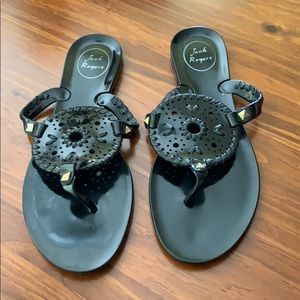 Jack Rogers Georgica Jelly Sandals Black